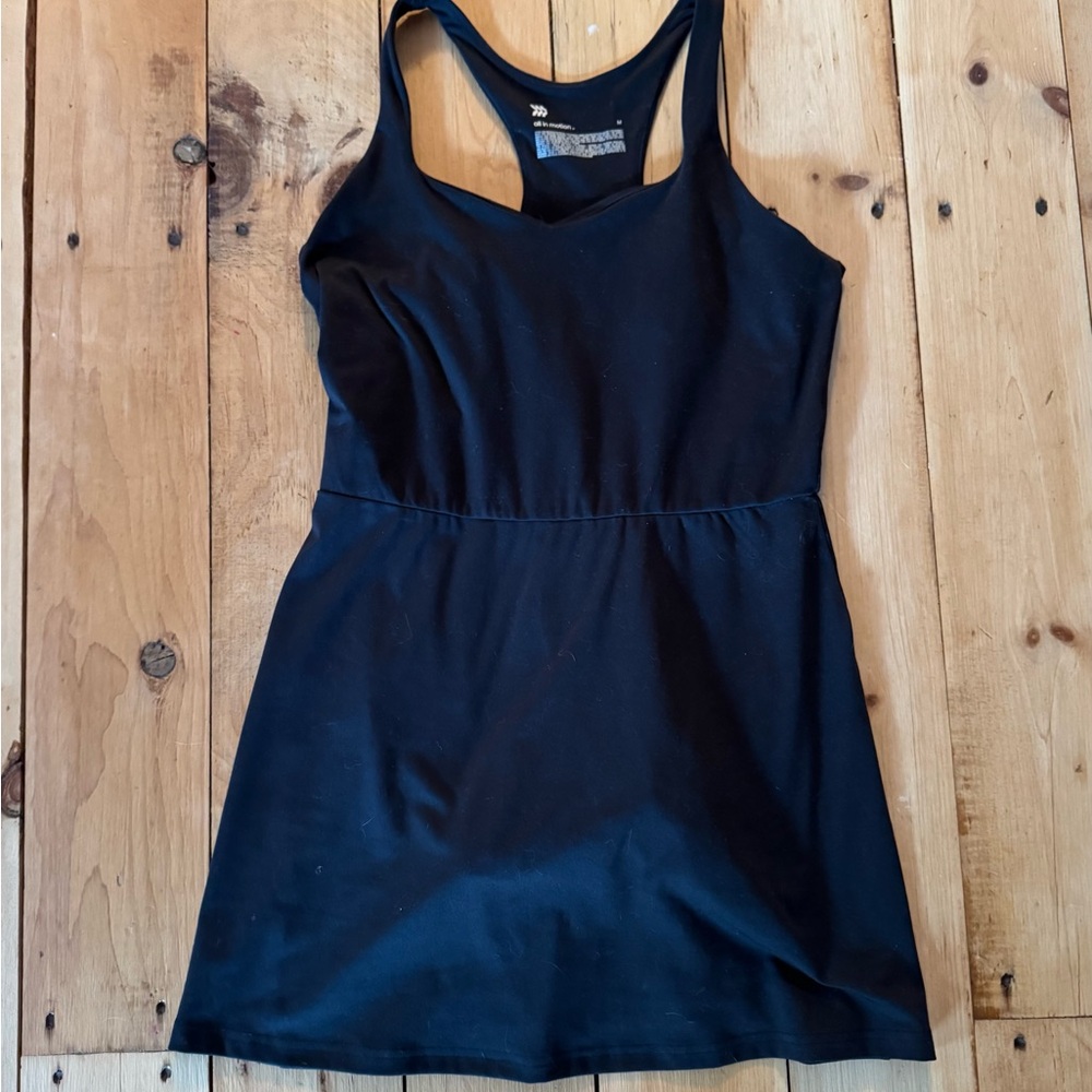 All in Motion Black Dress